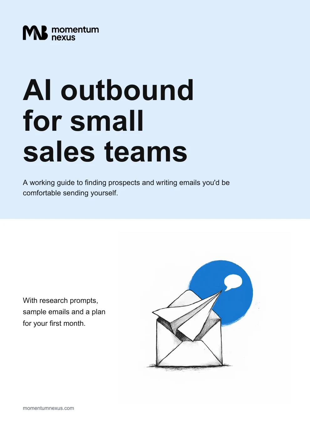 Cover of AI outbound for small sales teams