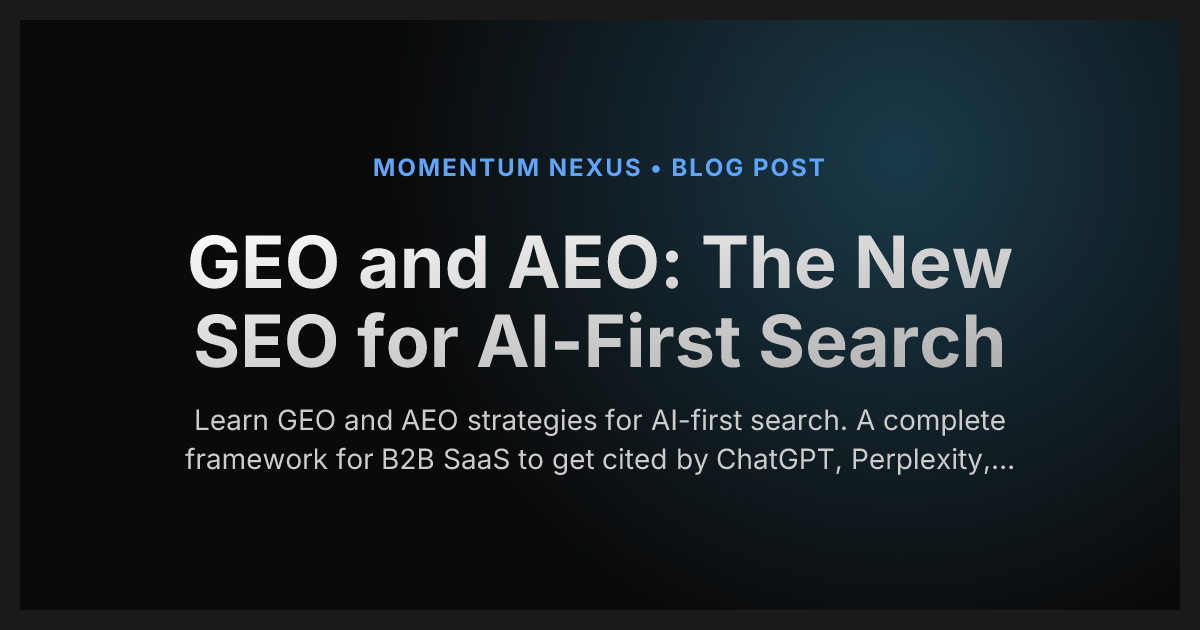 GEO and AEO: The New SEO for AI-First Search
