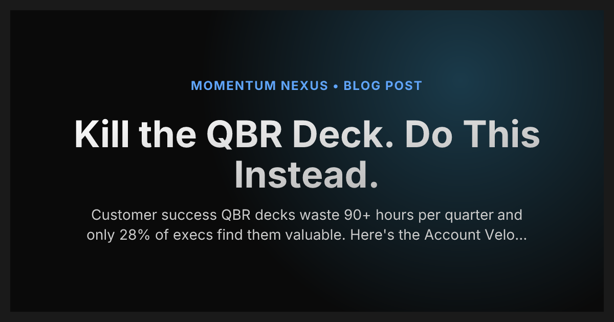 Kill the QBR Deck. Do This Instead.