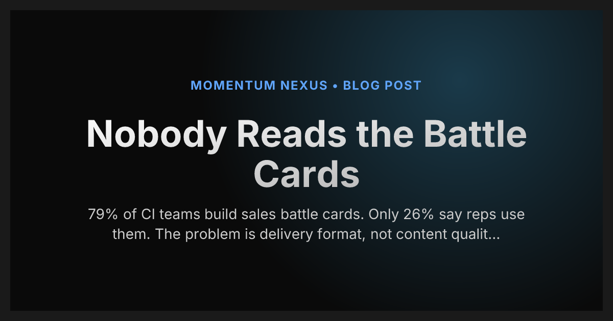 Nobody Reads the Battle Cards